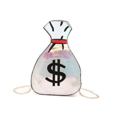 China PVC Women's PVC Hologram Laser Silver Cross-Body Messenger Shoulder Bag for sale