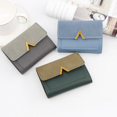 China Factory wholesale waterproof coin wallet fashion PU sequined ladies pinch and purses simple women's short purses for sale