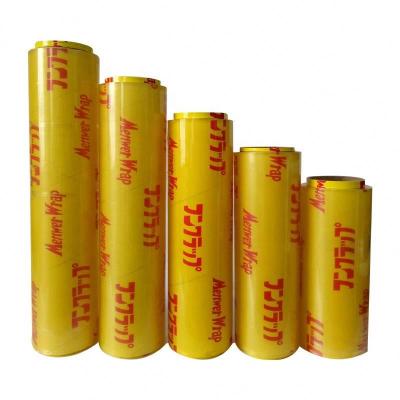 China The best price fresh PVC cling film jumbo roll for food plastic wrap for sale