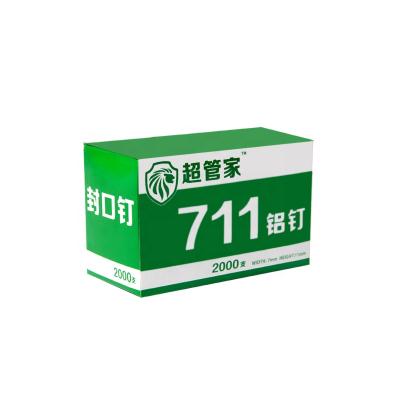 China Popular in Supermarket U type 711 aluminum staples for bag sealing machine Net clipping machine screws for sale