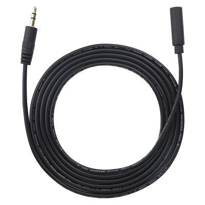 China Wholesale High Quality Metal Gold Plated Headset Speaker Connector Cable 3.5mm Auxiliary Male To AUX Extension. 3 post female audio jack for sale