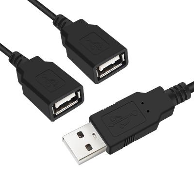 China Plug & Play For Charging Cable Two USB Male To Female 2USB Data Cable for sale