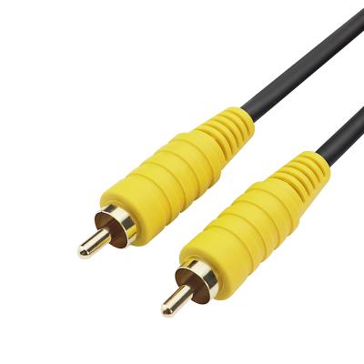 China Car Set Top Box Projector AV Video Cable RCA Lotus Head Male To Male Plug Extension Cable Gold Plated Coaxial Audio Cable for sale