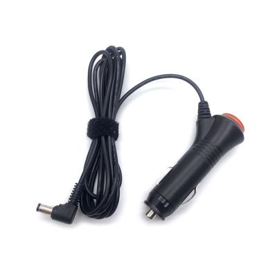 China Plug and Play 2m 12VDC5.5*2.1mm Black Male To Car Cigarette Lighter Power Cord for sale