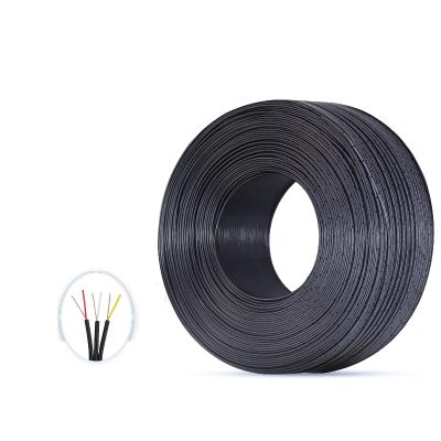 China Black Audio And Video Cable 3 Core Parallel Cable With PVC Shielded Audio And Video Cable for sale