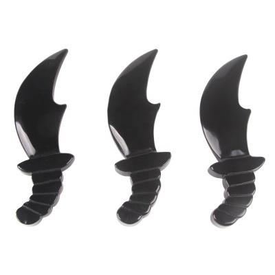 China China Wholesale Natural Obsidian Stone Black Dagger Crystal Carving for sale