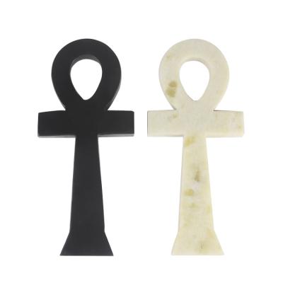 China Wholesale China Custom Carved Natural Anka Obsidian Quartz Crystal Key of Life for sale