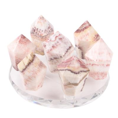 China China Point Wholesale Natural Healing Crystal Seven Star Array Rhodochrosite Wand Tower Stone Decoration for sale