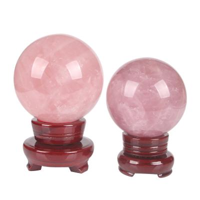 China China wholesale natural mozambican crystal balls spheres rose quartz spheres gemstone balls for decoration for sale