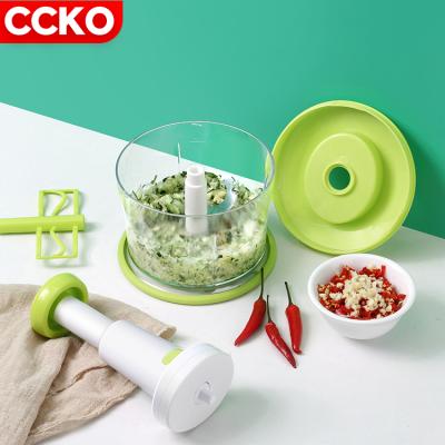 China Best Selling Clean Garlic Viable Chopper Garlic Press Cutter Veggie Chopper Chili Meat Slicer Kitchen Tools Plastic Washing Fruit From Amazon for sale