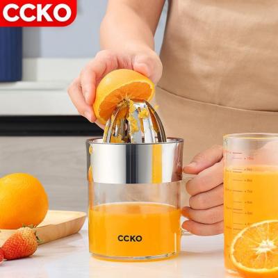 China Household Creative Juice Cup CCKO CK9310 Viable Manual Fruit Juicer Kitchen Instruments Household Juice Machine Orange Juice Lemon for sale