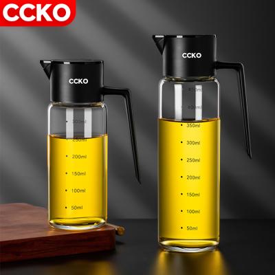 China Cheap Freshness Preservation 300Ml 450Ml Home And Kitchen Food Storage And Container pp Vinager Oil Dispenser Bottle Edible Glass Cooking Oil Bottle for sale