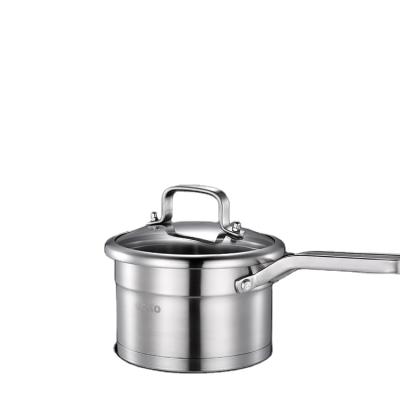 China CCKO CK9706 Kitchen Tools Stainless Steel Viable Milk Pot Small Capacity Soup Pot With Handle And Lid for sale