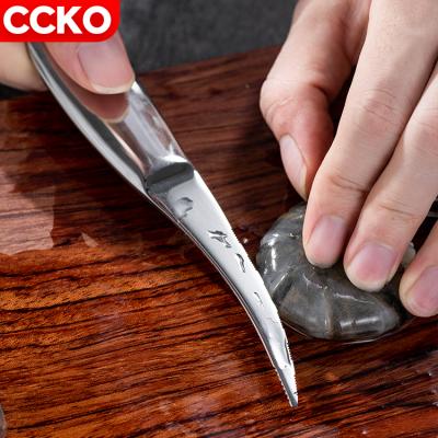 China CCKO CK9682 Viable Kitchen Tools Seafood Instruments Stainless Steel Crayfish Shell Take Meat Shrimp Peeling Knife Shrimp Deveiner Tool for sale