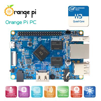 China Orange PC 1GB H3 Quad-core Support Single Edge Computer Computer Service Pi Wireless Games Android Ubuntu Debian for sale