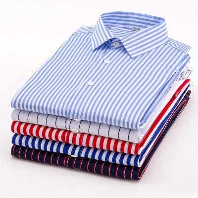 China 100% Polyester Cheap Anti-pilling Man Formal Shirts Long Sleeve Thick Shirt for sale