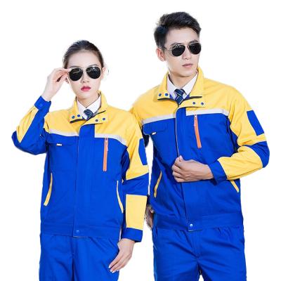 China Custom Wholesale Long Sleeve Factory Service Car Repair Workwear Uniforms Workwear Jacket and Pants for sale