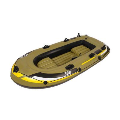 China Carp Fishing MOQ 500 3 Person Inflatable Boat PVC Fishing Kayak Inflatable Fishing Boat for sale