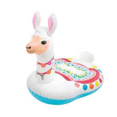 China Giant Inflatable Llama Pool Float Custom Inflatable Mega Island Ride On Pool Float for sale