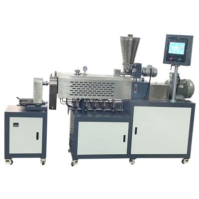 China Factory small lab twin screw extrusion granulator for pelletizing plastic extrusion for sale