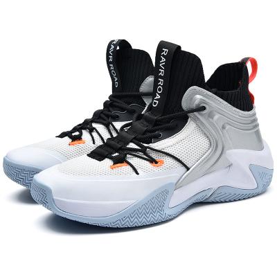 China Cushioning 2022 New Fashionable Men's Basketball Shoes High Top Border Healthy Student Sneakers Plus Size Competition Outdoor Men's Shoes for sale