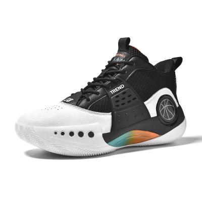 China New Men's Basketball Shoes High Quality Hot Selling High Top Comfortable Sports Combat Men's Real Cushioning Basketball Shoes for sale