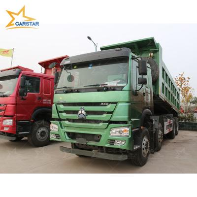 China 45ton 50ton sinotruk howo 12 wheel dump truck 8x4 heavy duty dump truck used howo dump truck 8/4 4 - 6L for sale