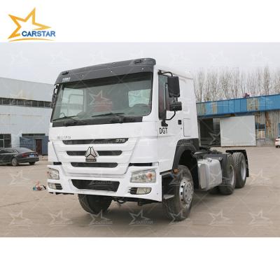 China Sinotruk 6X4 HOWO 371HP 420HP Tractor Truck Engine Used Truck Tractor Units 6800x3668x2490mm for sale