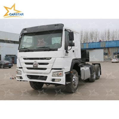 China Sinotruk HOWO 6X4 371 Wheel 420HP 10 Used Trucks 6x4 6800x3668x2490mm Tractor Head for sale