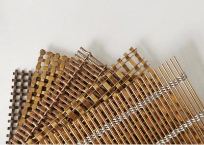 China Bronze Decorative Steel Wire Mesh For Furniture 0.6m-1.5m Width Non Rusting zu verkaufen