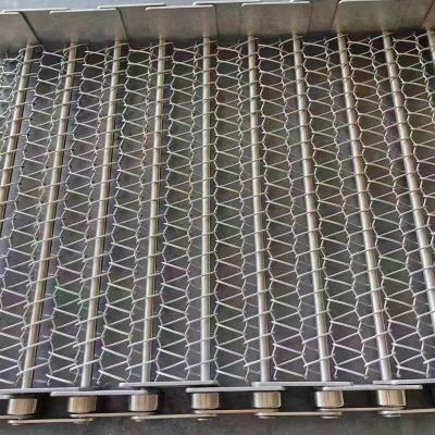 China Cnc Machine Tool Perforated Stainless Mesh Conveyor Belt Antistatic for sale