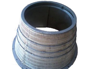 China Centrifugadora industrial malla de alambre de acero inoxidable cuña de alambre de la cesta para la detección de minerales de carbón y la deshidratación en venta