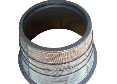 China Abrasion Resistant Wedge Wire Screen Basket Stainless Steel Johnson V Sieve for sale