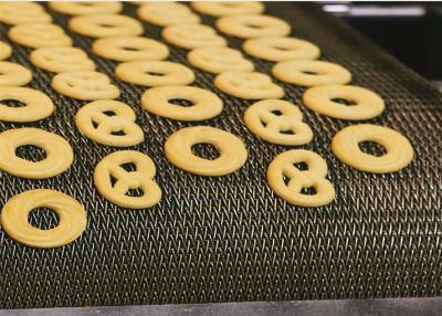 China Heavy Load SUS304 Herringbone Conveyor Belt For Biscuit Baking Oven for sale