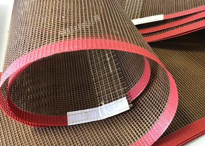 China 8*8mm Heat Resistant Non Stick Ptfe Mesh Belt For Food Conveyor for sale