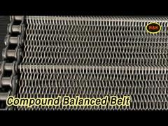 Welded Edge Compound Balanced Belt Mesh Stainless Steel Heat Resistant