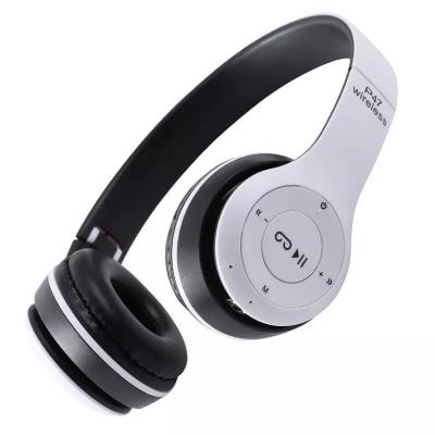 China Custom Portable Foldable Vibration BT Earphone Bass Radio 5.1 Surround Stereo Wireless Headset For Sports LOGO Over Ear Music Gaming Earphone for sale