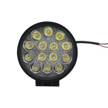 China Aluminum Stock Automotive Round Led Work Light Off Road Truck Work Lamp ATV 42w 4x4 Tractor Light Lamp for sale