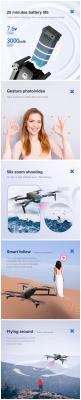 China With Camera KS Brushless UAV GPS Setting Return To Home Aerial Photography Dual-Camera Quadcopter 6K Remote Control Aircraft for sale