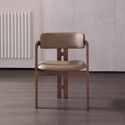 China Wabi Sabi Minimalist Chair Mortise Wood Armrest Solid Wood Back Chair for sale