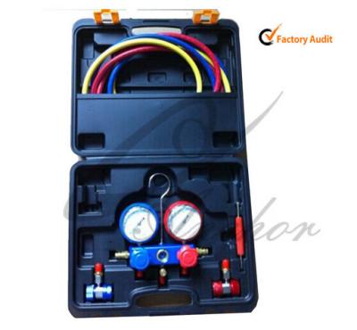 China Air Conditioning Tool Kit , R134a Manifold Gauge Set With ISO9001 TS16949 for sale