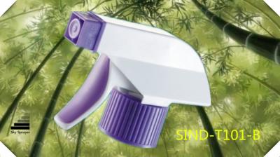 China Rubber Hands Trigger Pump Sprayer , Purple foam trigger sprayer for sale