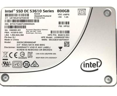 China Hot Sale SSD S3610 DC Series 800GB SATA 2.5