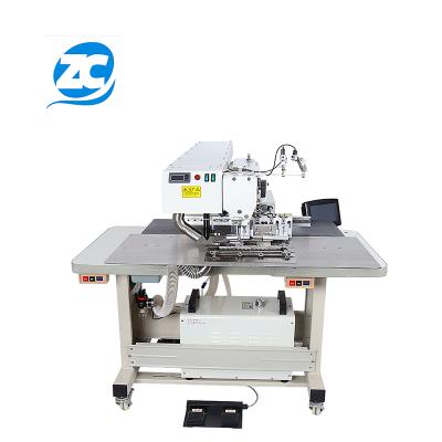 China Garment Shops Laser Clothes Placket Automatic Open Pocket Welting Industrial Sewing Machine for sale