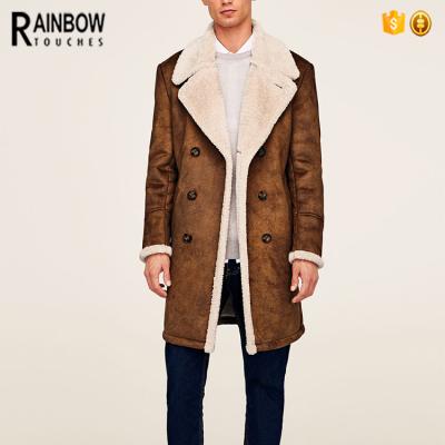 China Winter Anti-Shrink Suede Material Factory Men Overcoat for sale