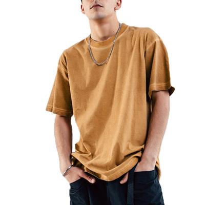 China Viable Wholesale Men Loose Hip Hop Fit Blank T-Shirt for sale