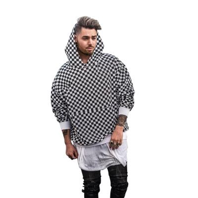 China Wholesale Viable Mens Pullover Cotton Checker Hoodies for sale