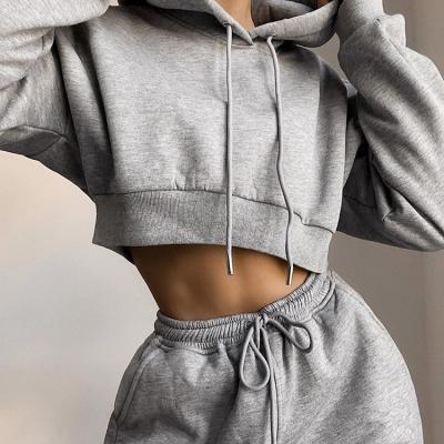 China 2020 New Women Sports Breathable Elastic Waist Drawstring Casual Fleece Sweatsuit for sale