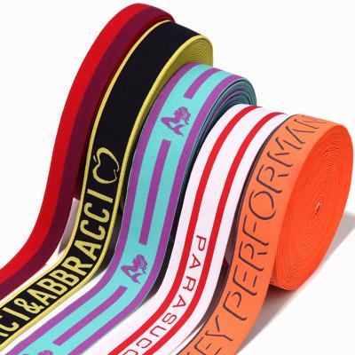 China Customized Viable Designs Printed Elastic Underwear Waistband for sale