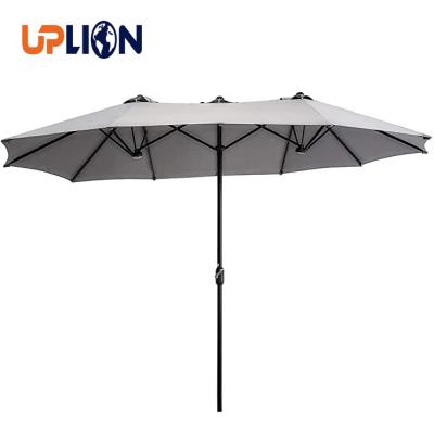 China Modern Factory Price 15FT Patio Umbrella Outdoor Double Sided Large Uplion Sunshade Umbrella for sale